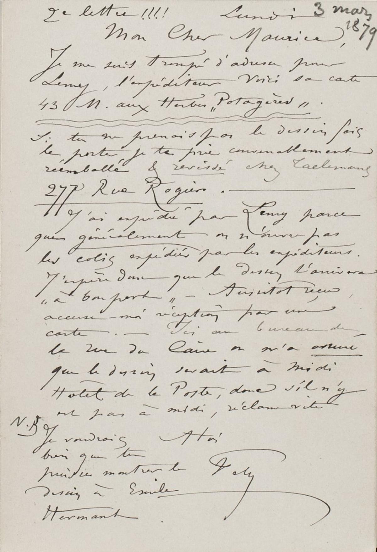 Illustration de la lettre