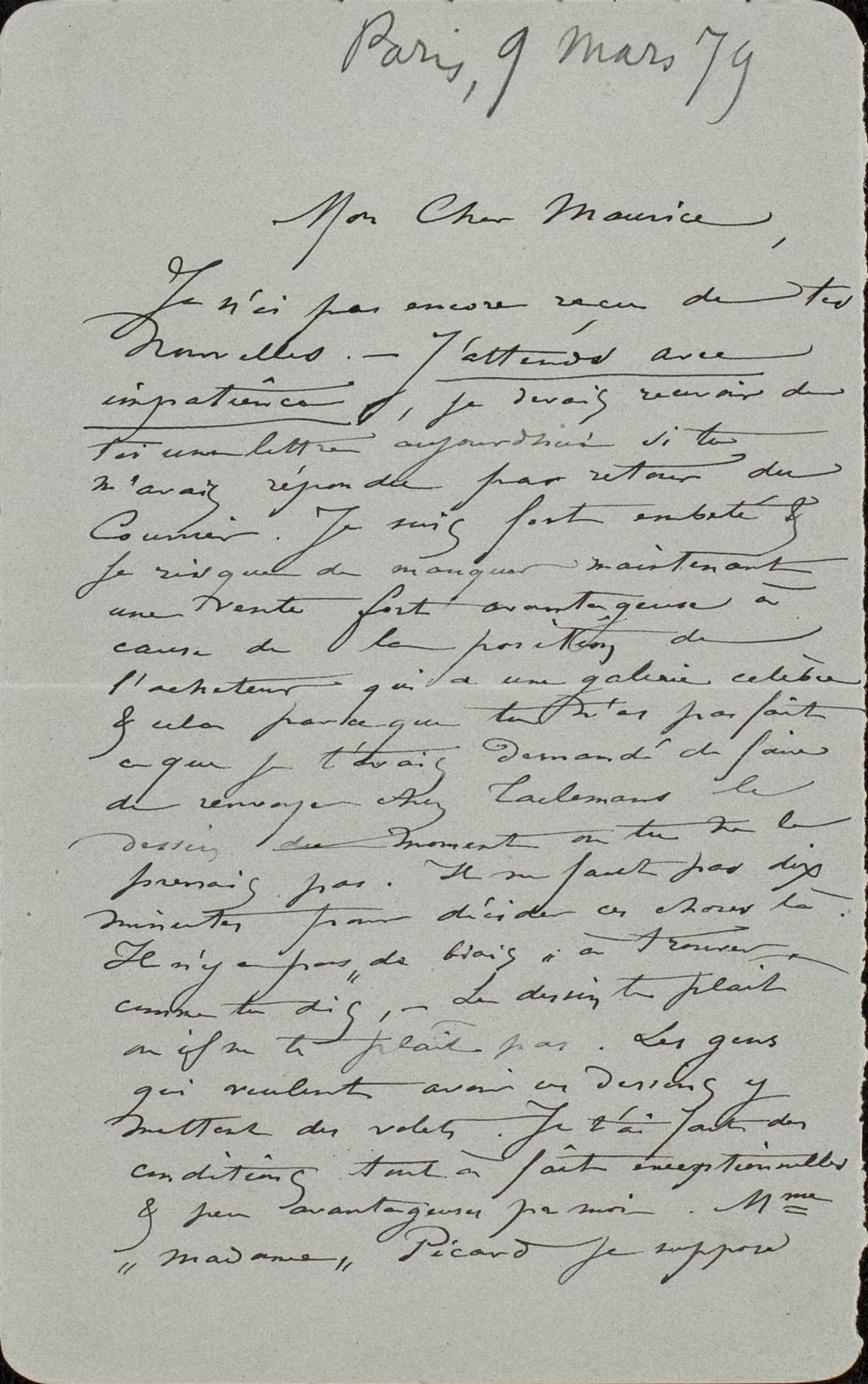 Illustration de la lettre