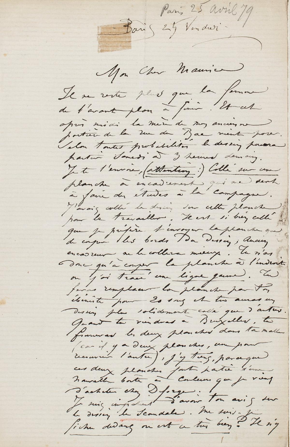 Illustration de la lettre