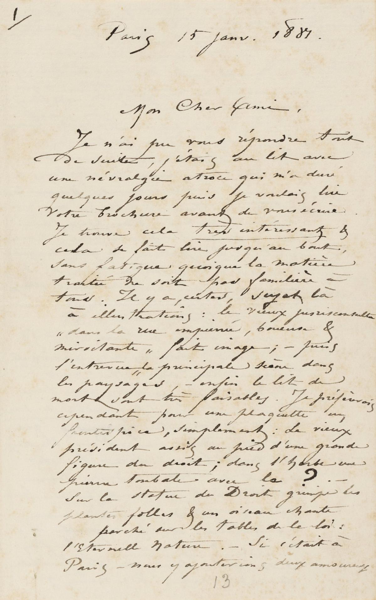 Illustration de la lettre