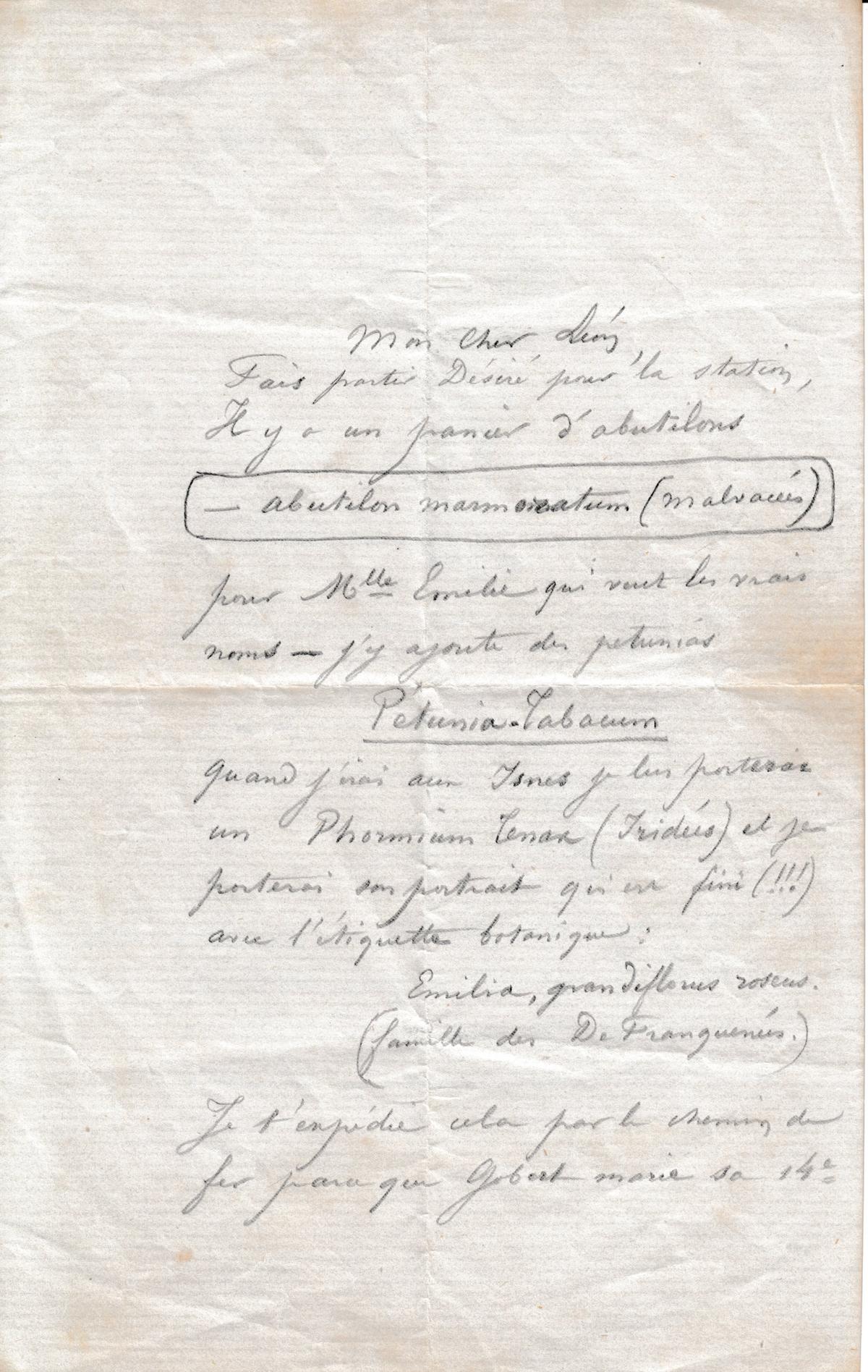 Illustration de la lettre