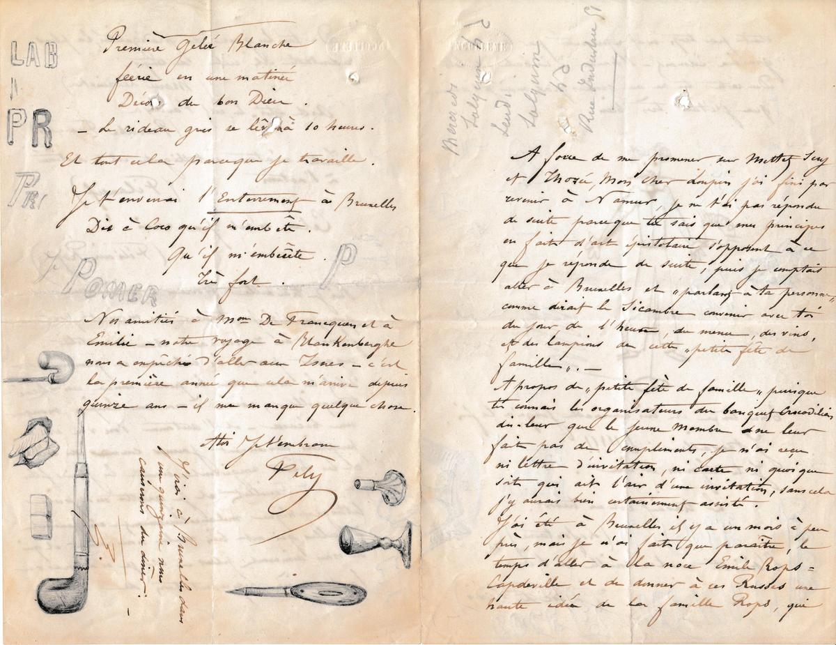 Illustration de la lettre