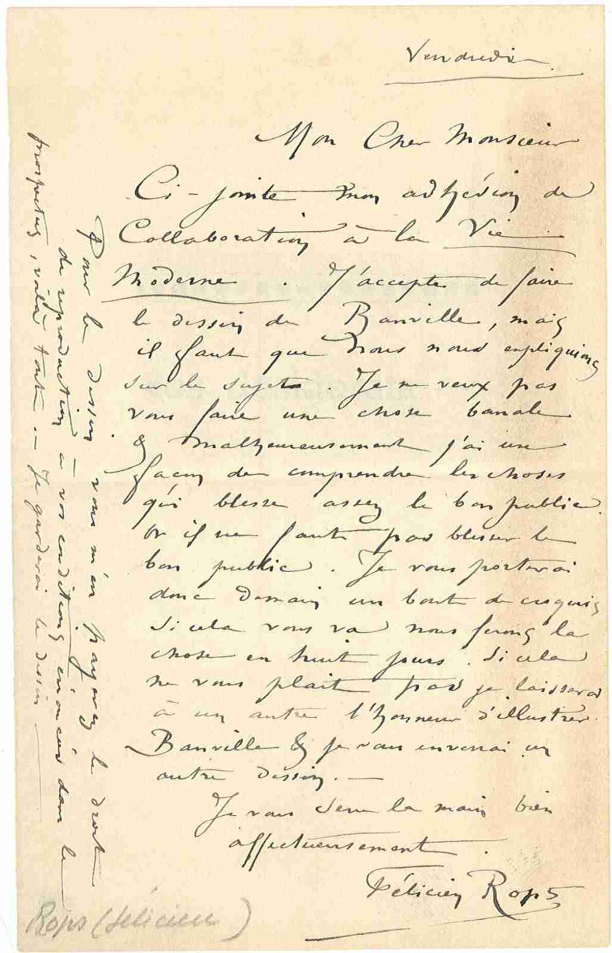 Illustration de la lettre