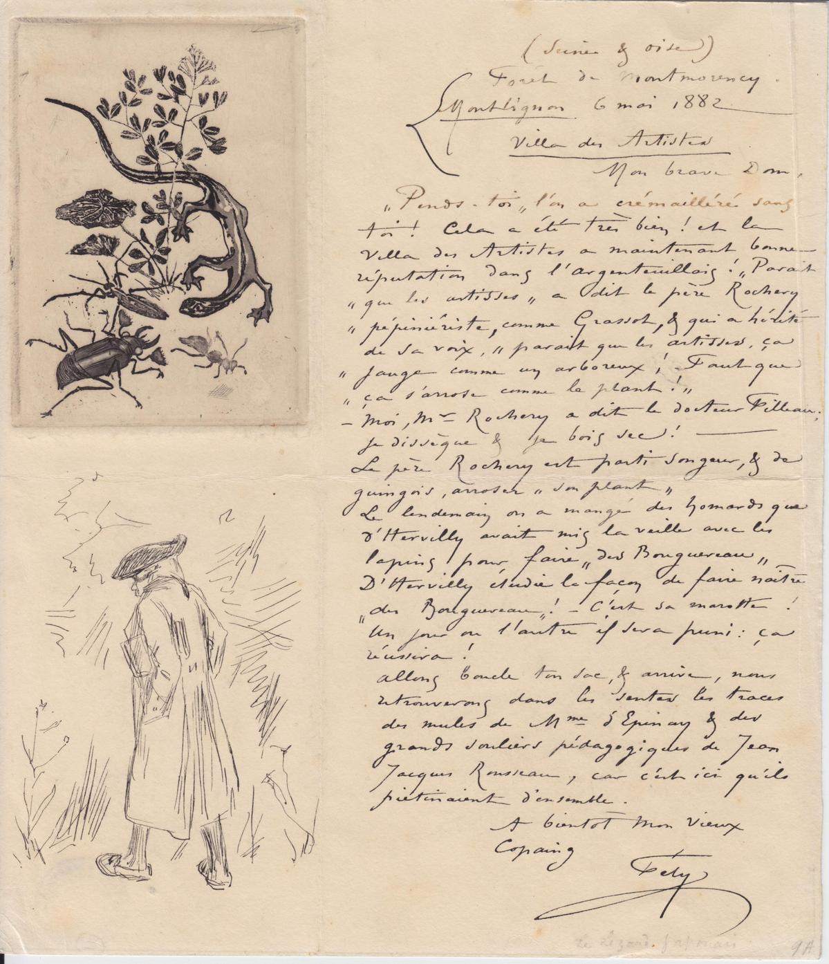 Illustration de la lettre