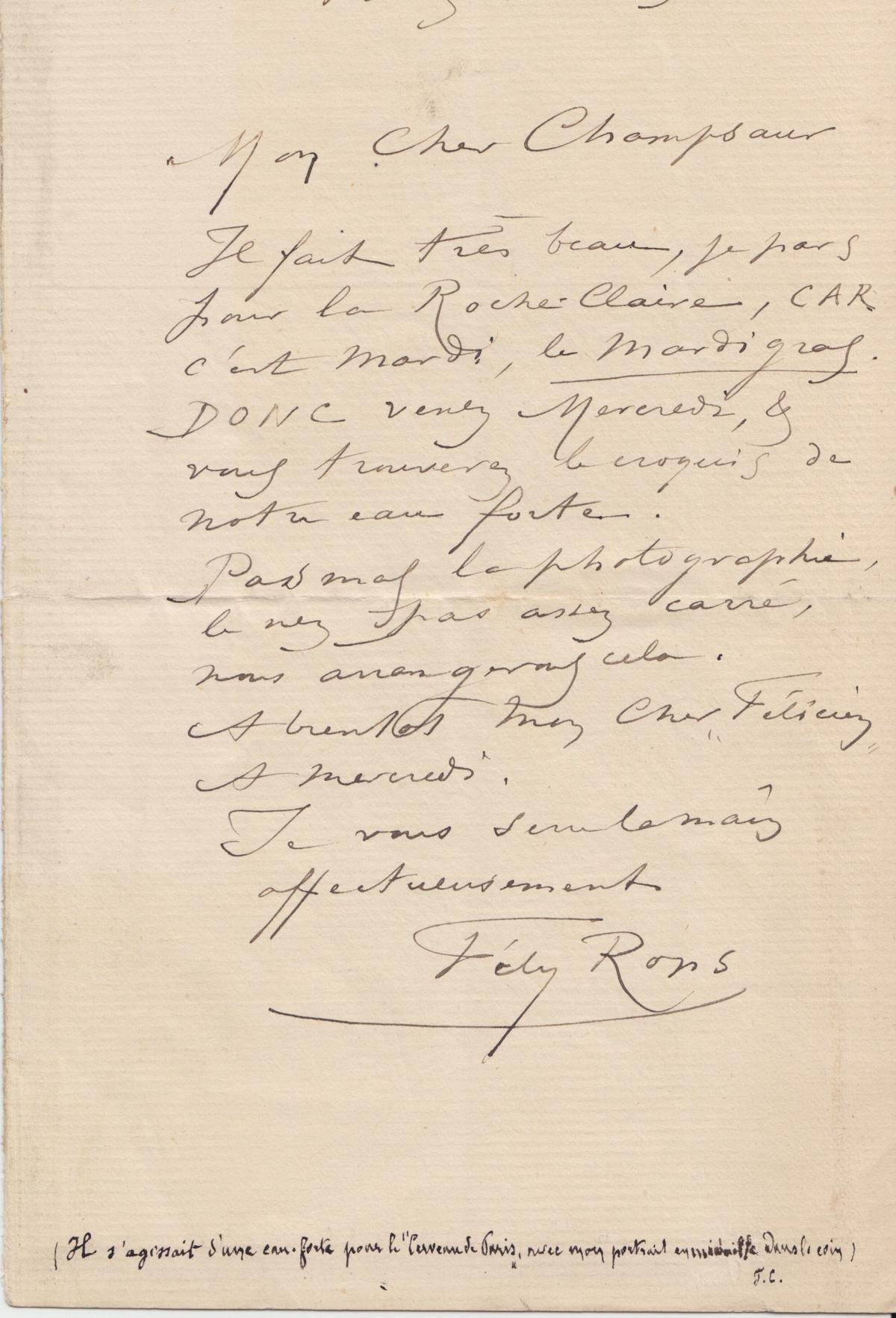 Illustration de la lettre