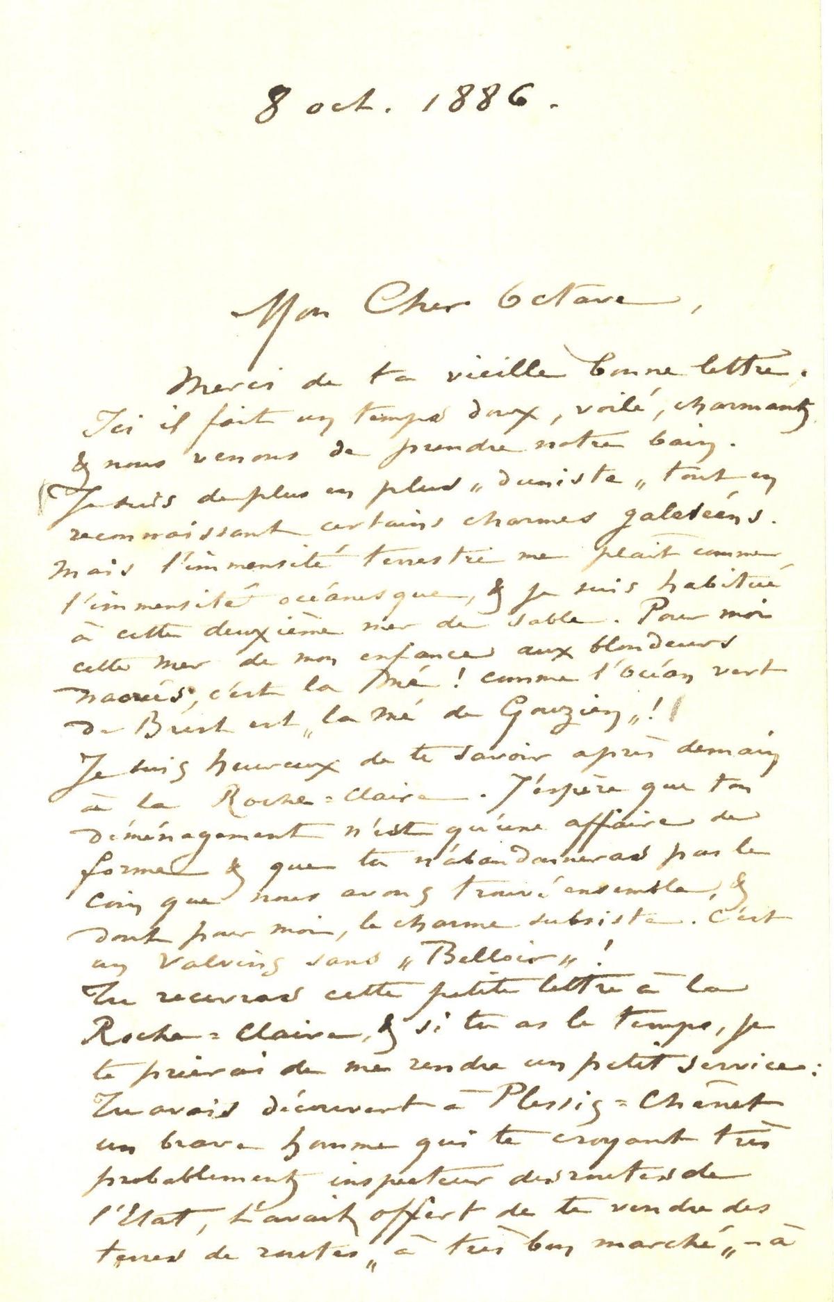 Illustration de la lettre