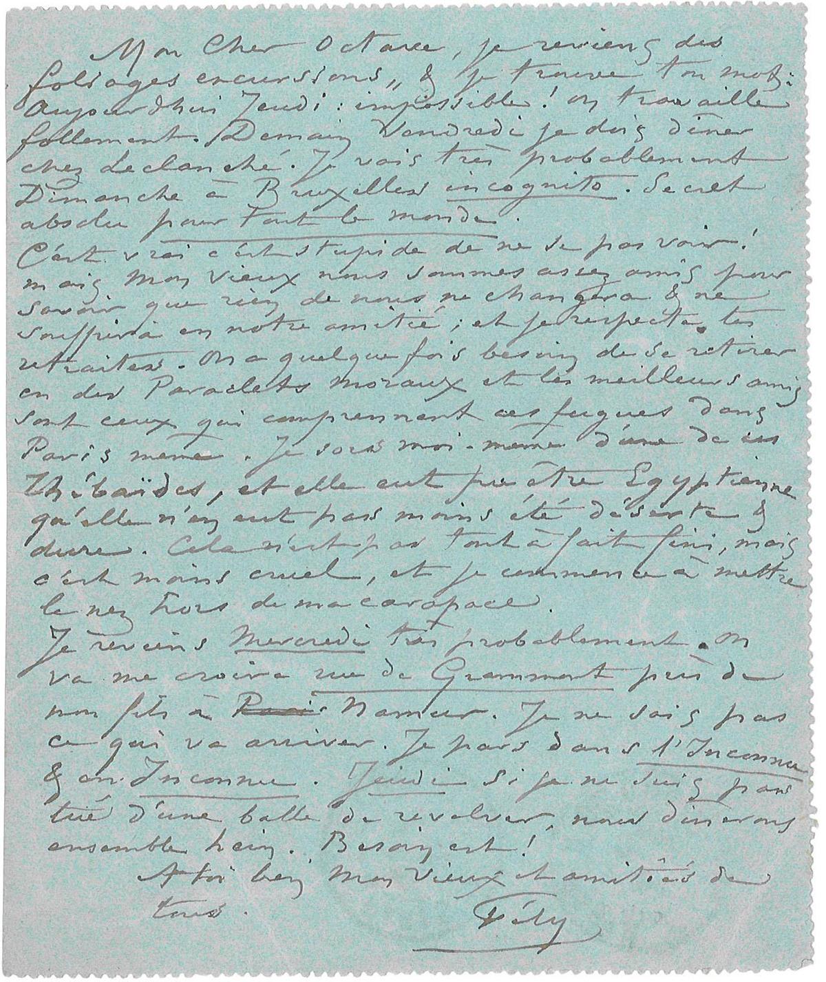 Illustration de la lettre