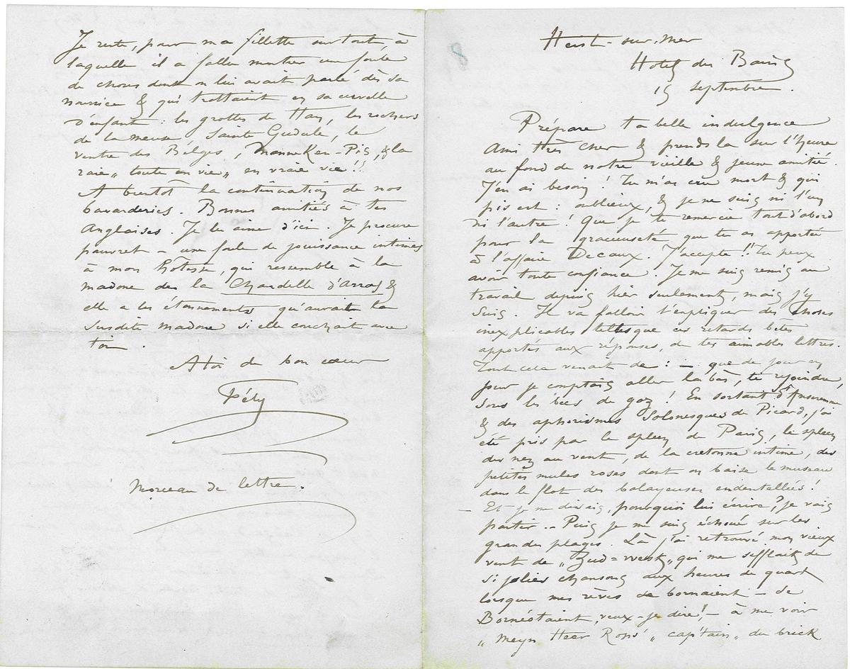 Illustration de la lettre