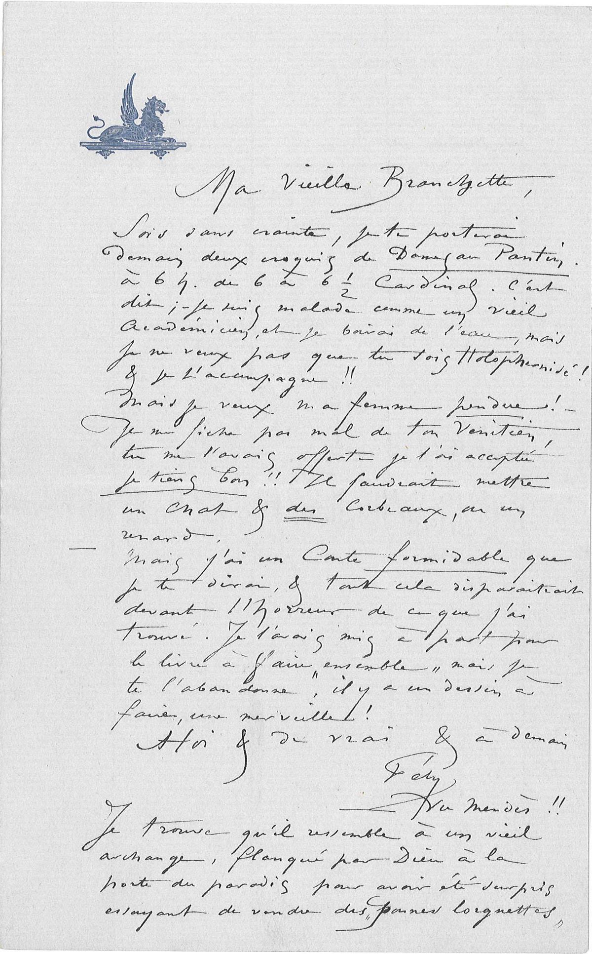 Illustration de la lettre