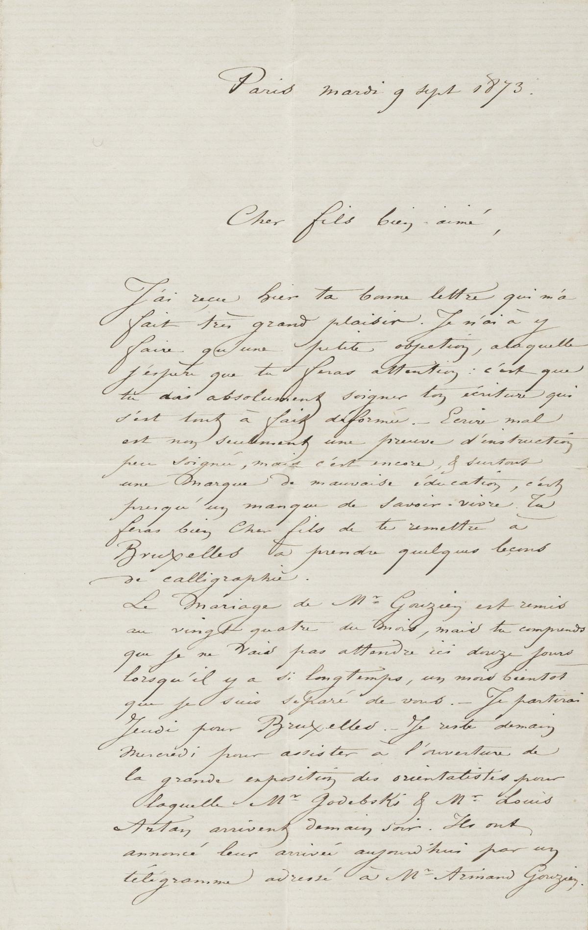 Illustration de la lettre