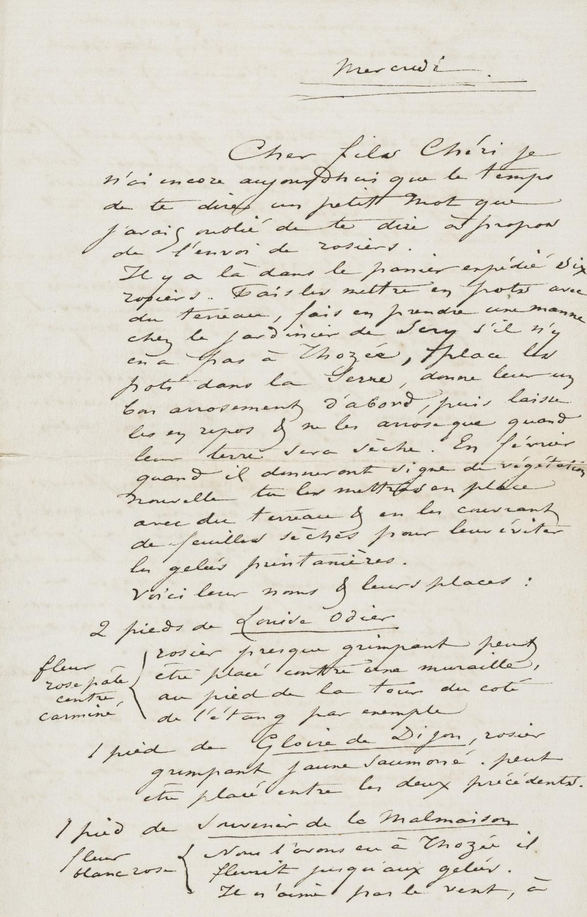 Illustration de la lettre