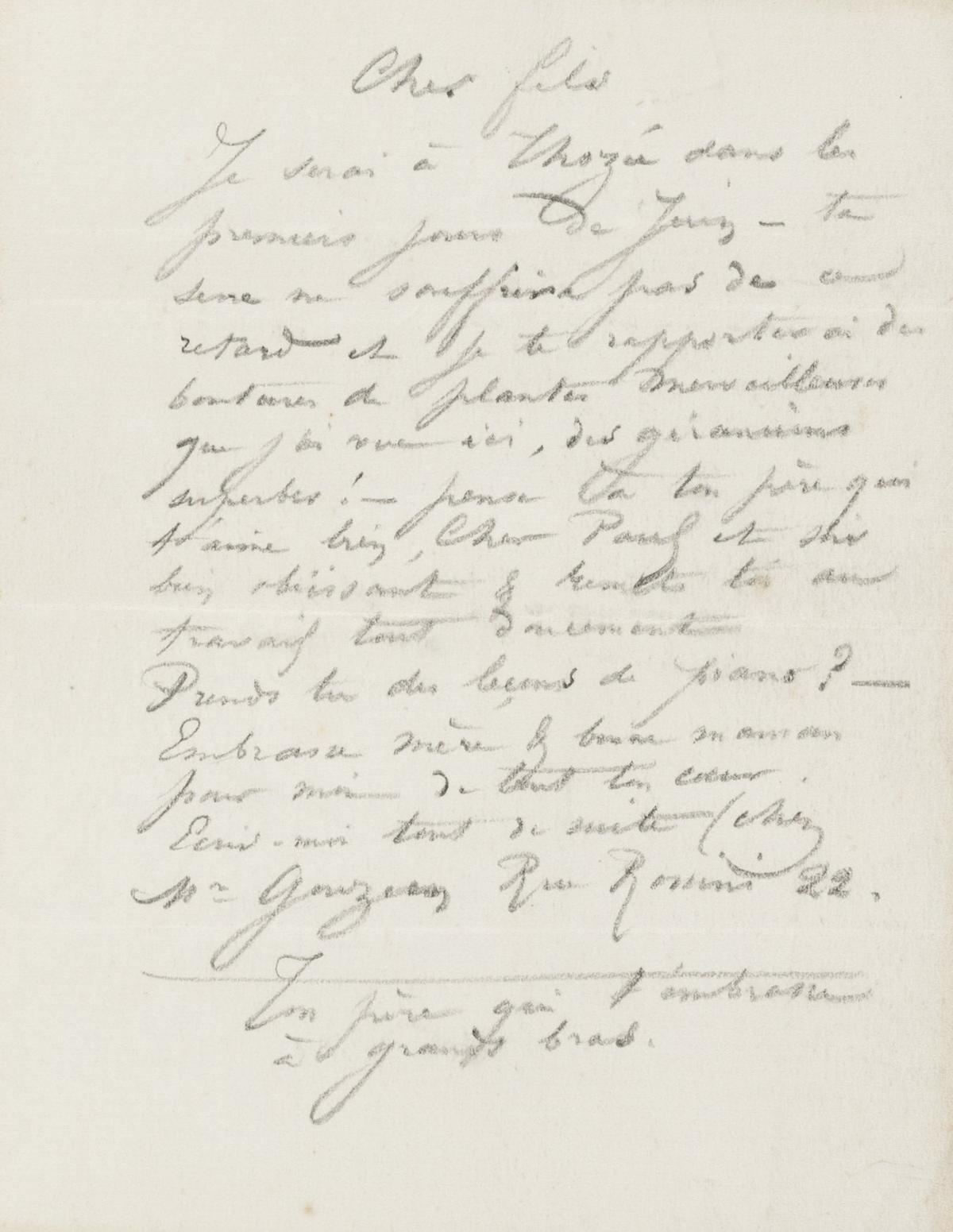 Illustration de la lettre