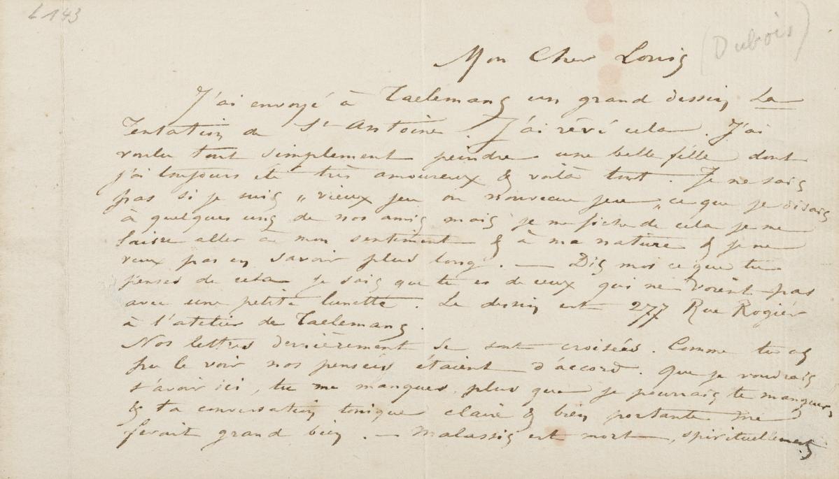 Illustration de la lettre