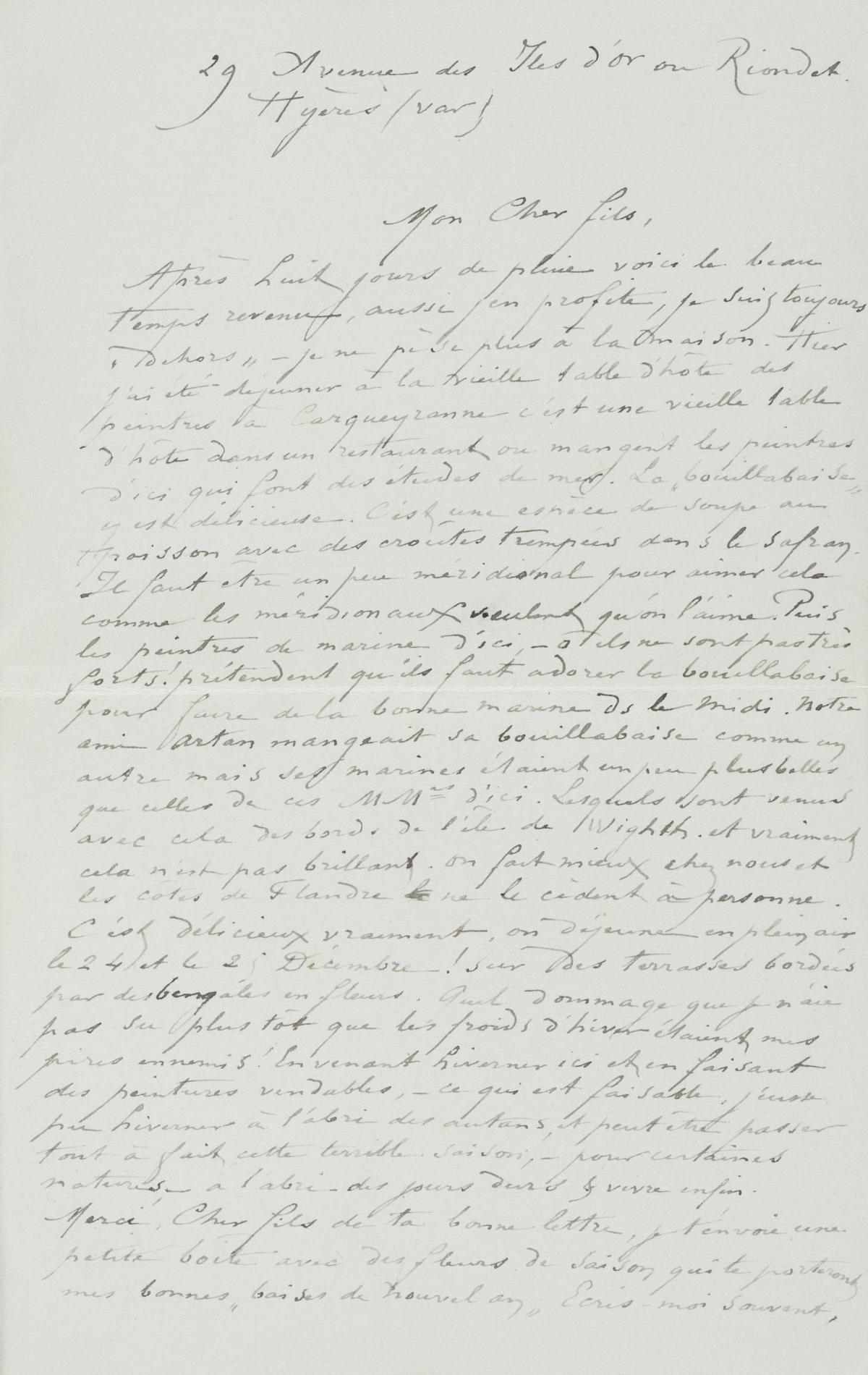 Illustration de la lettre