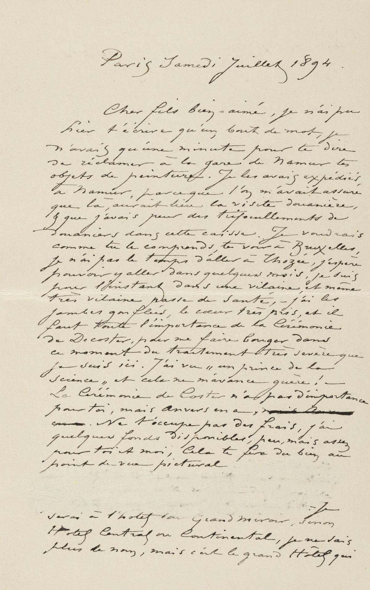 Illustration de la lettre