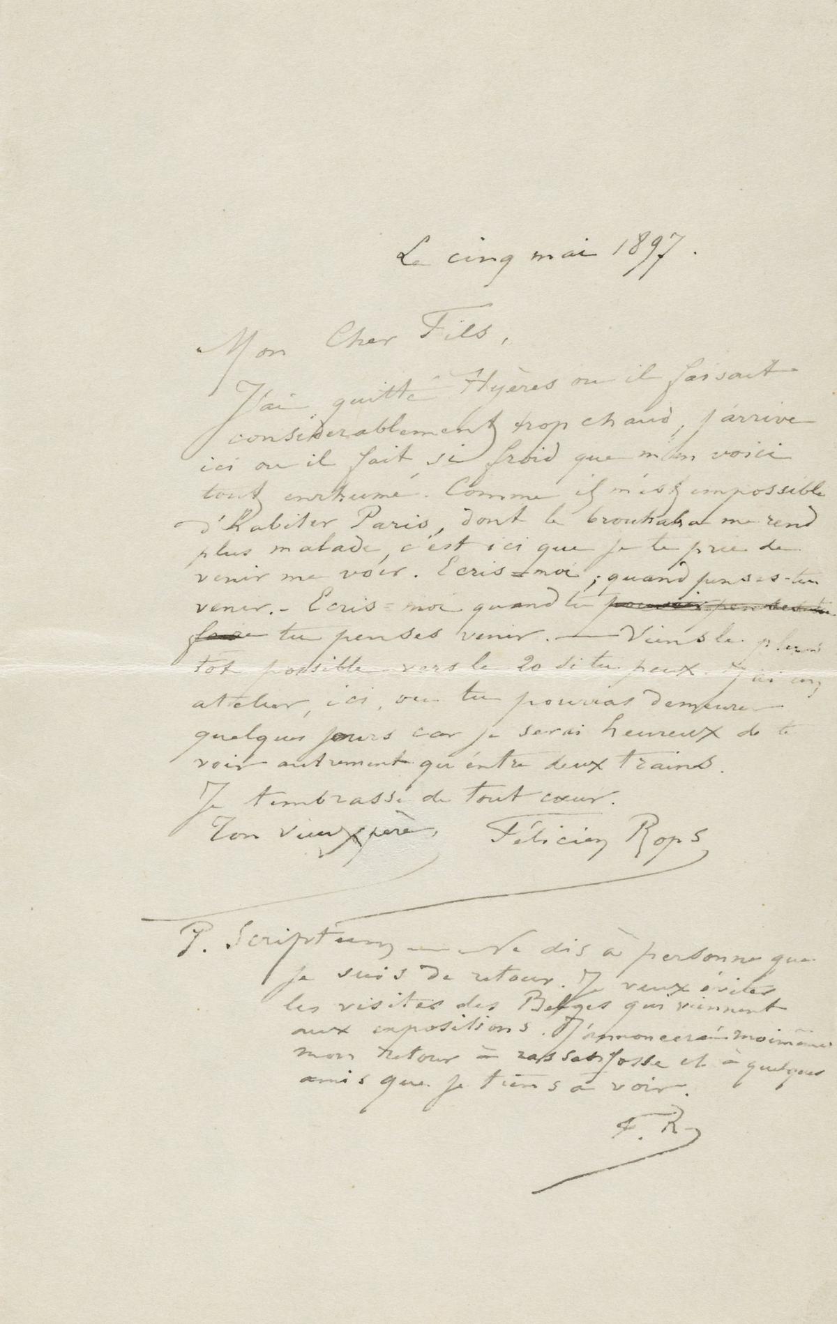 Illustration de la lettre