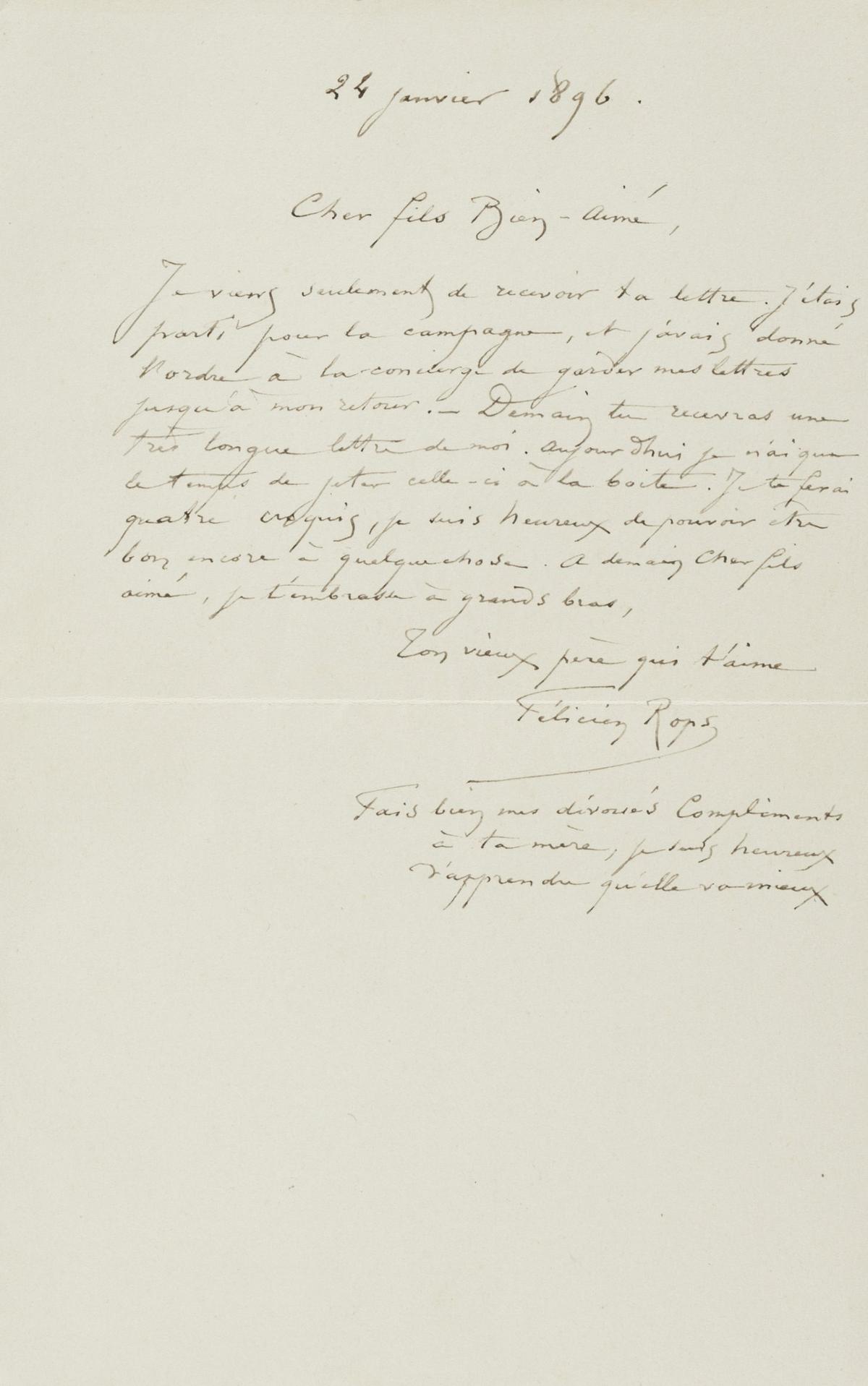 Illustration de la lettre