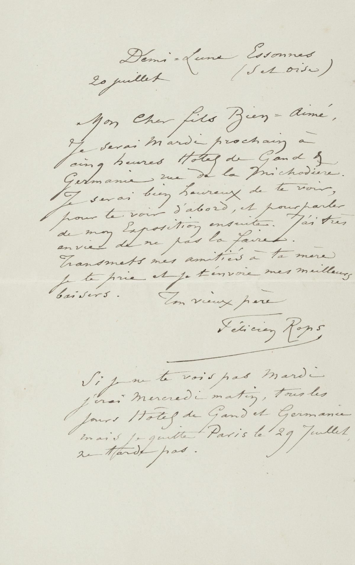 Illustration de la lettre