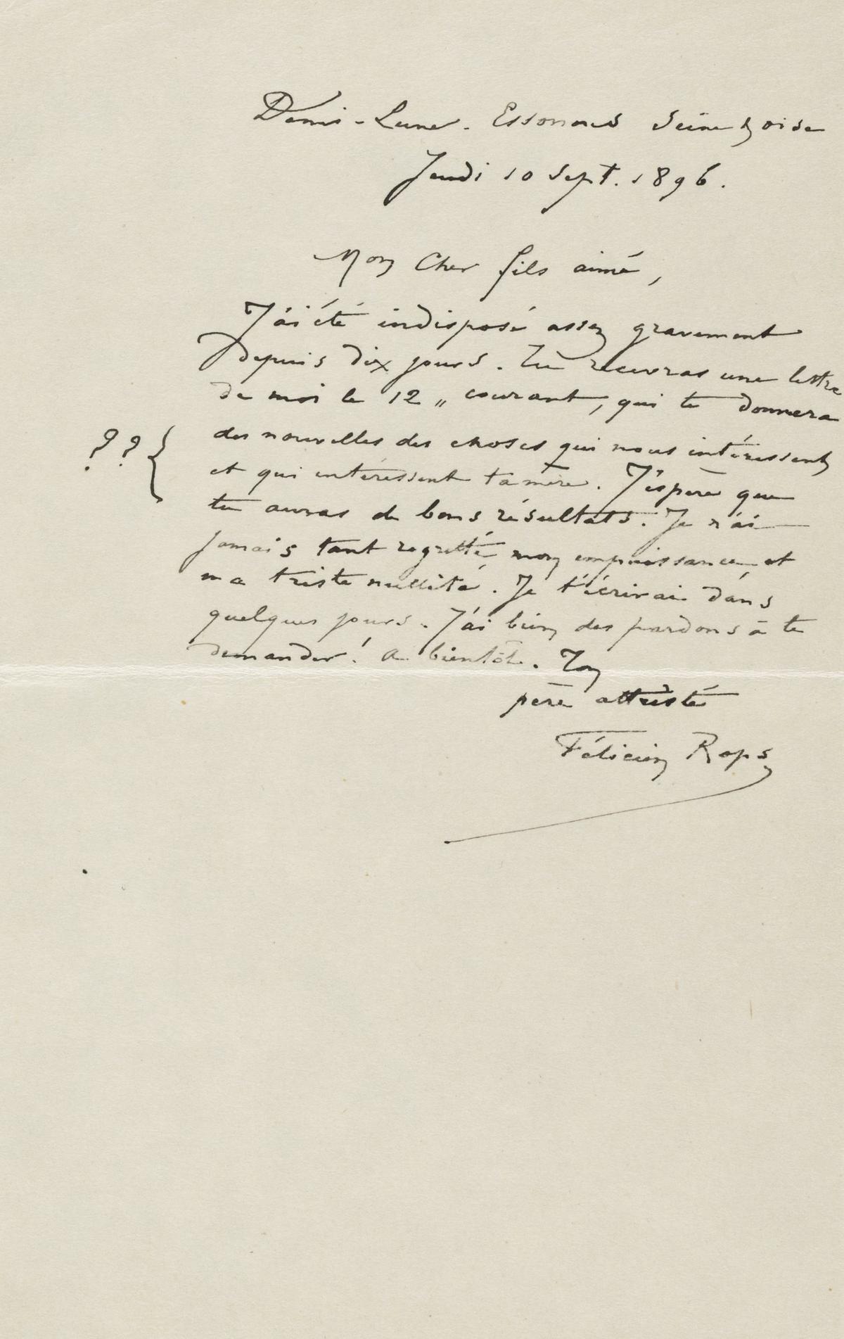 Illustration de la lettre