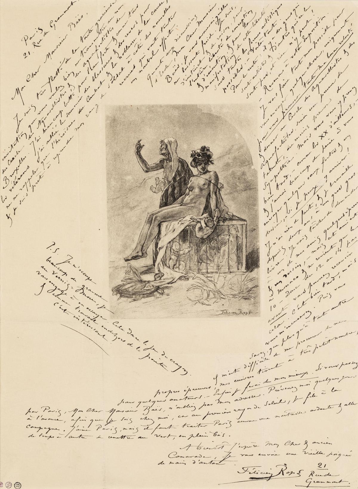 Illustration de la lettre