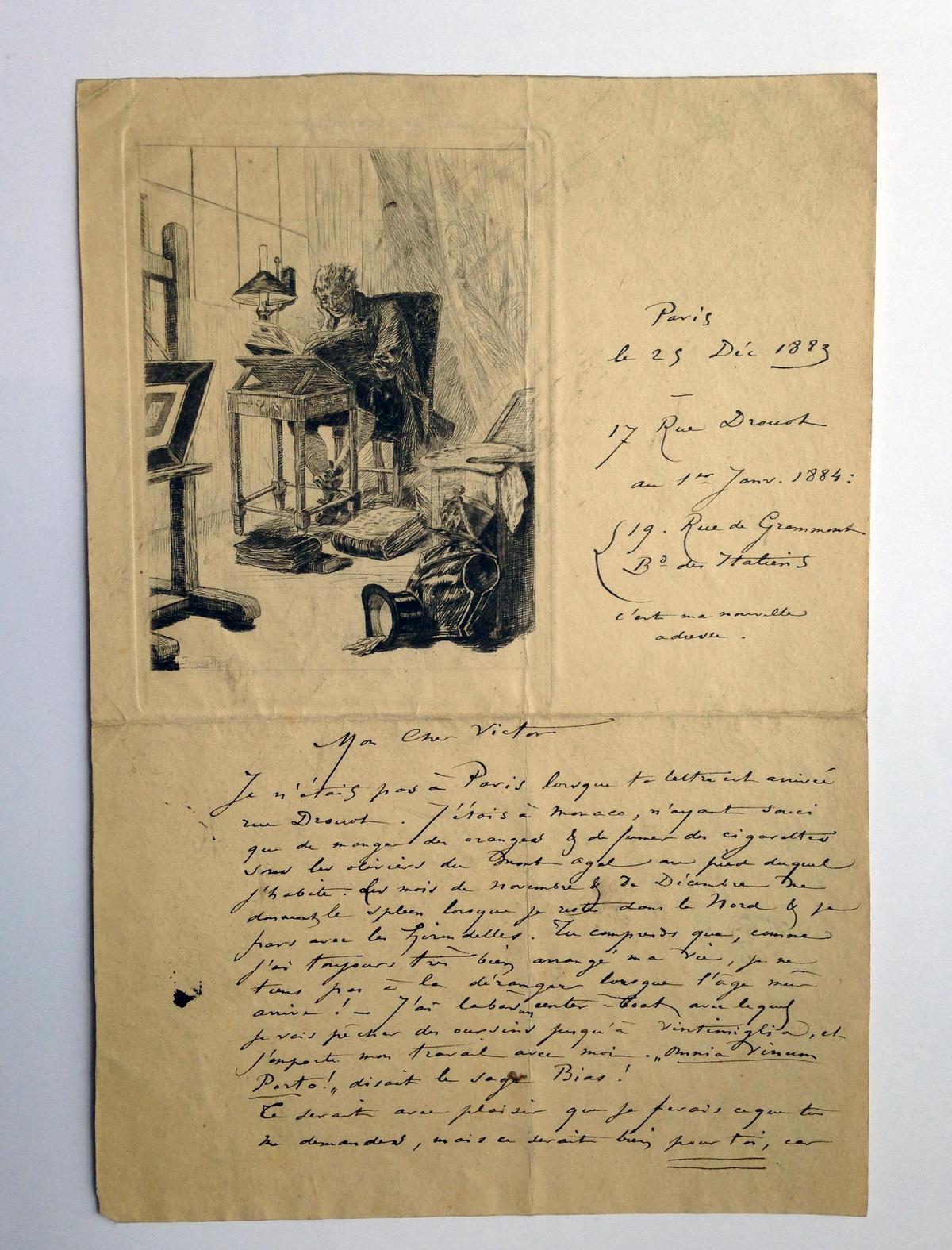 Illustration de la lettre