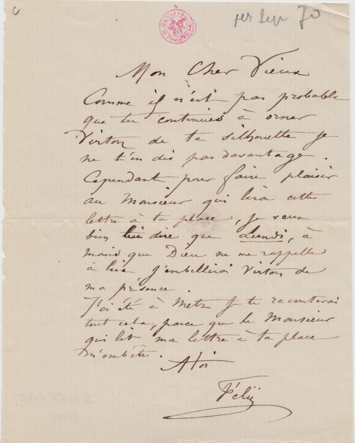 Illustration de la lettre