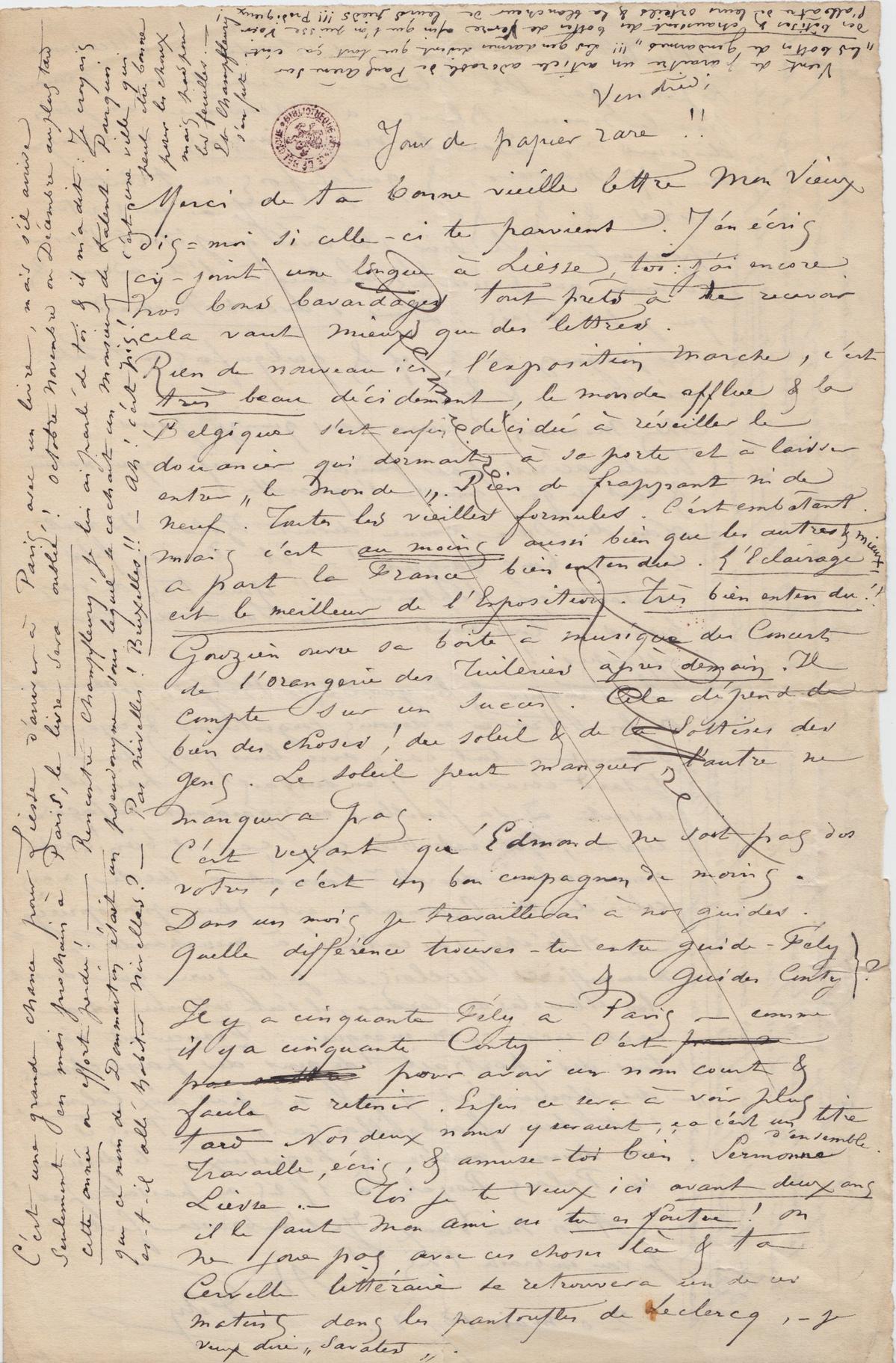 Illustration de la lettre