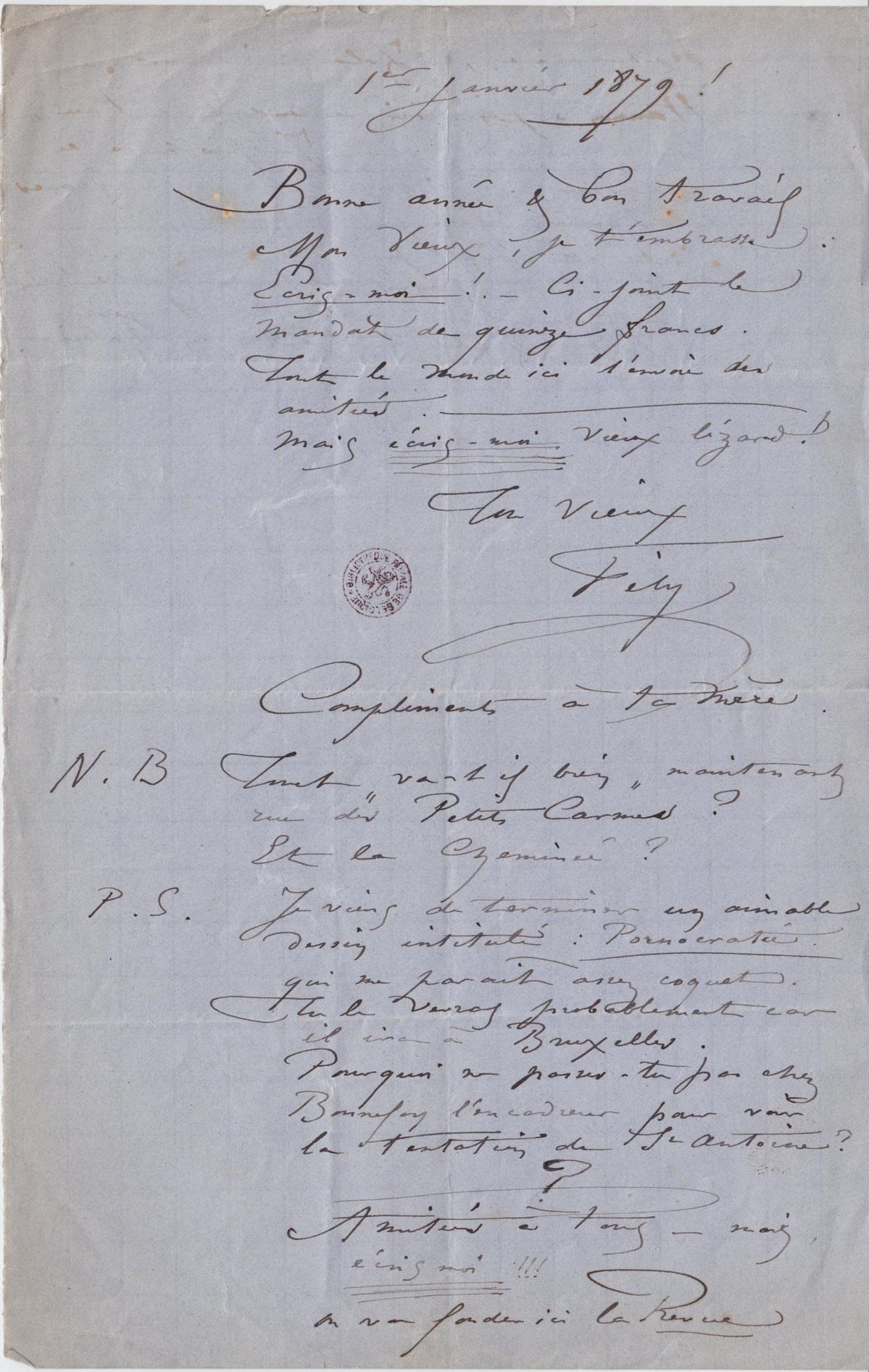 Illustration de la lettre