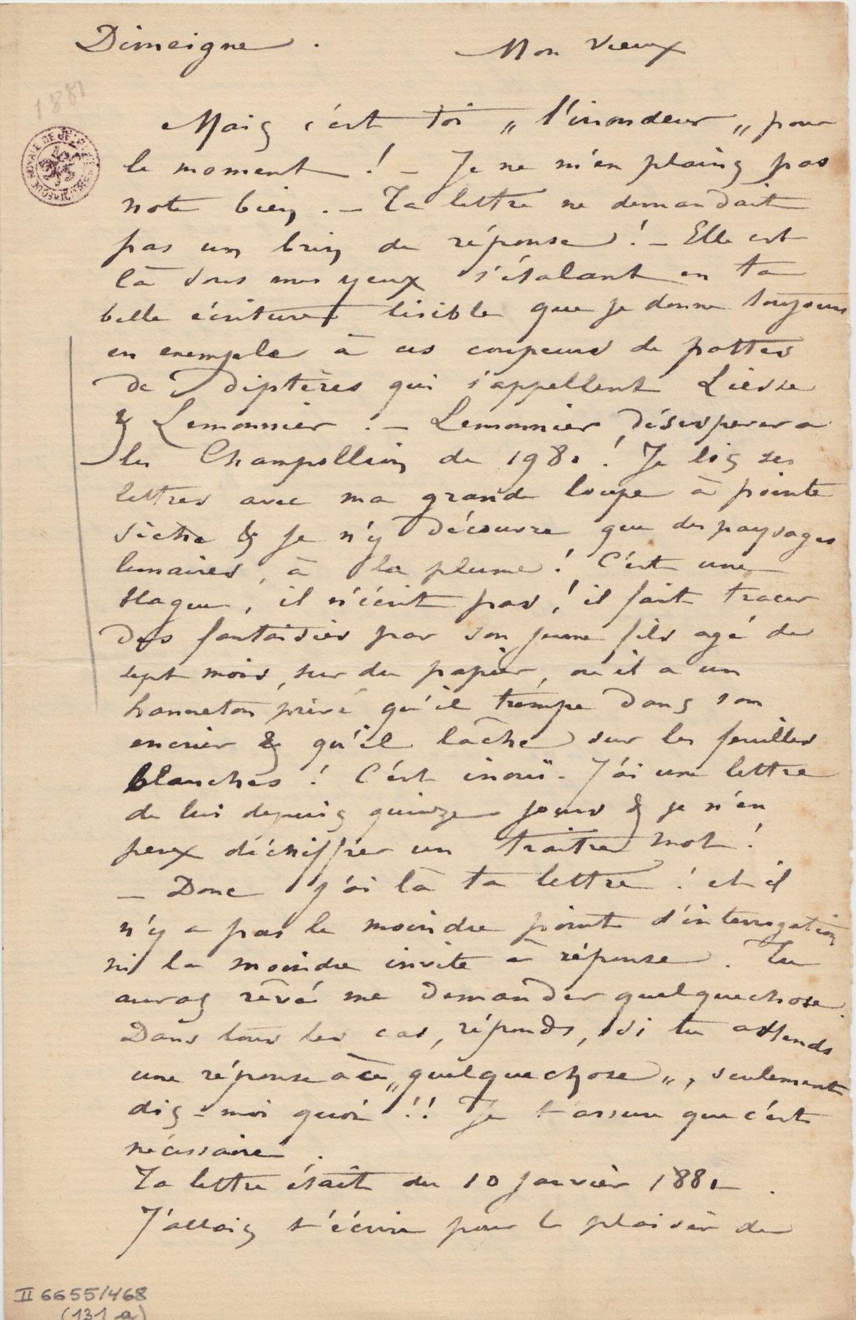 Illustration de la lettre