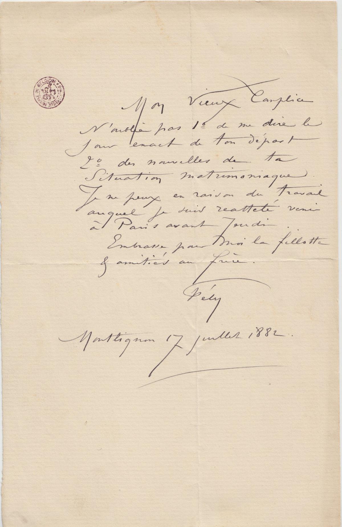 Illustration de la lettre