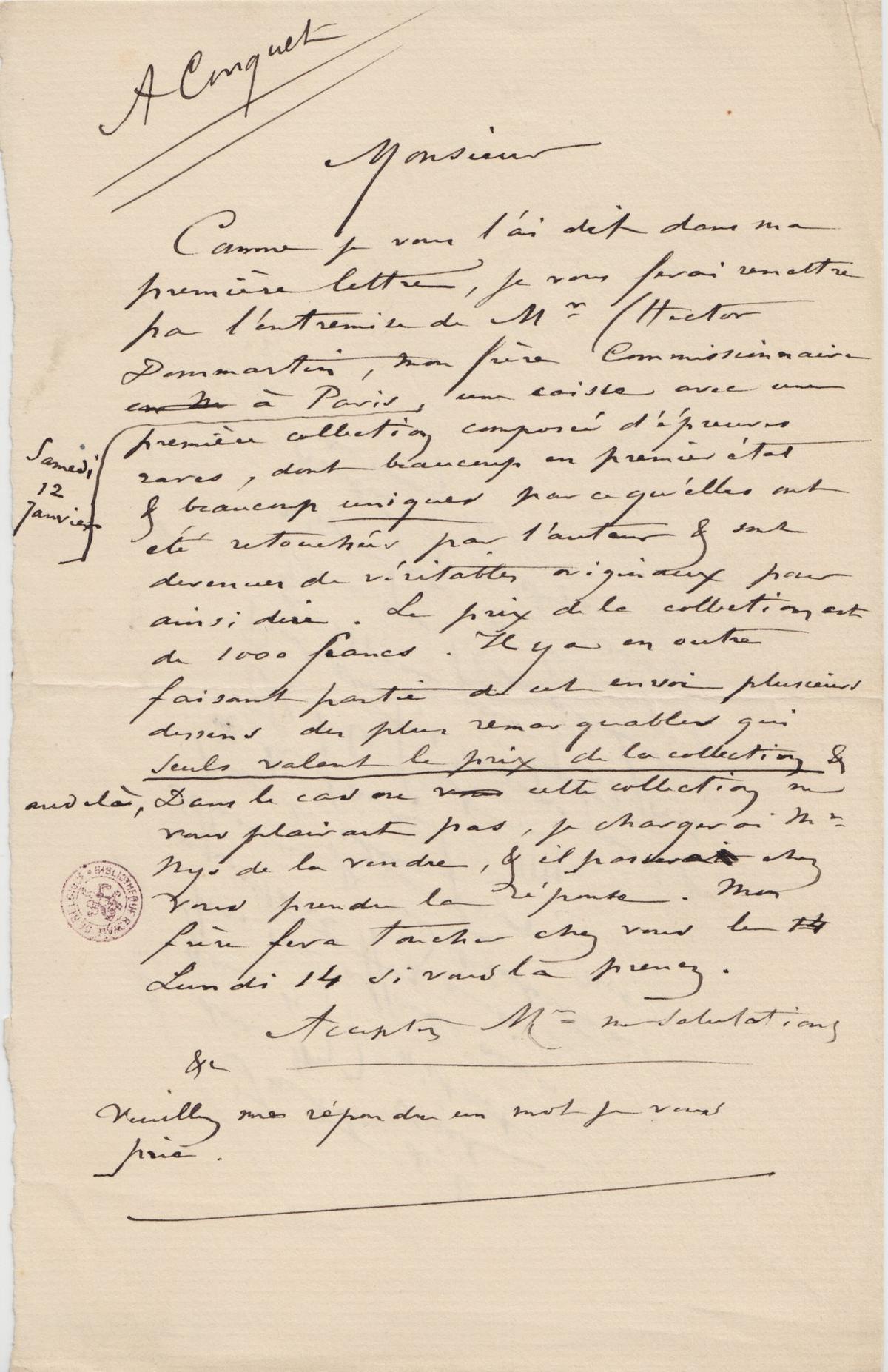 Illustration de la lettre