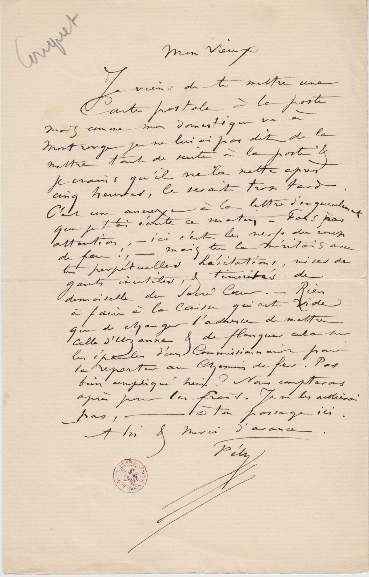 Illustration de la lettre