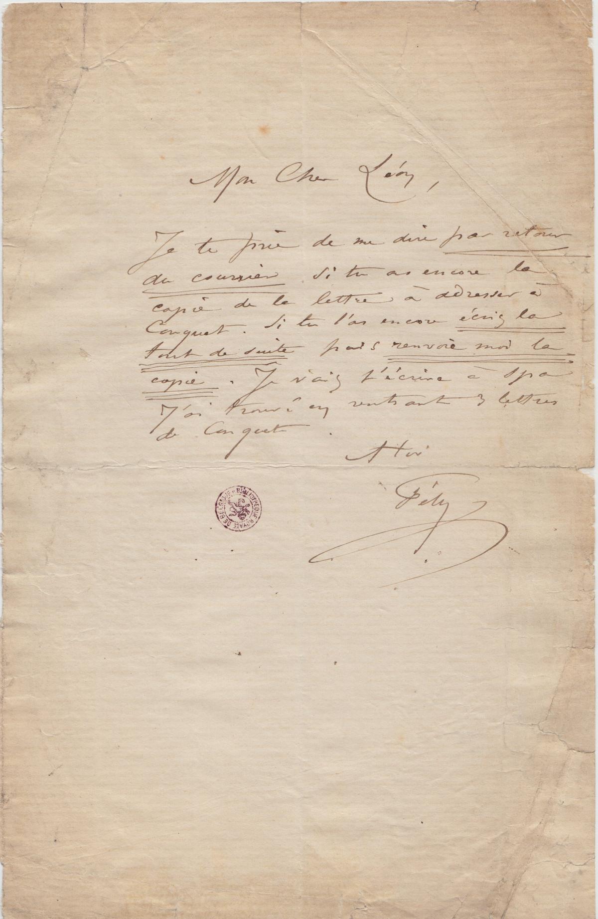 Illustration de la lettre