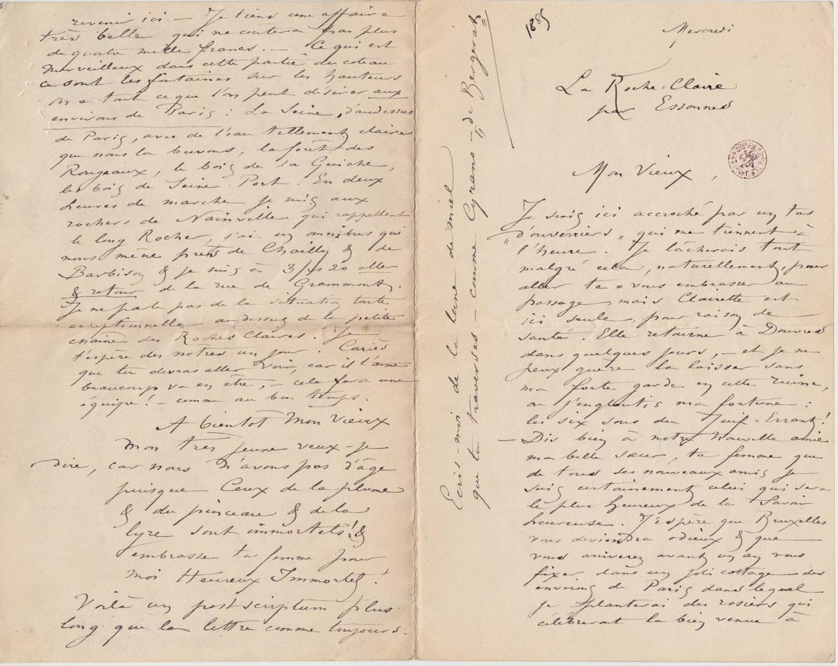 Illustration de la lettre