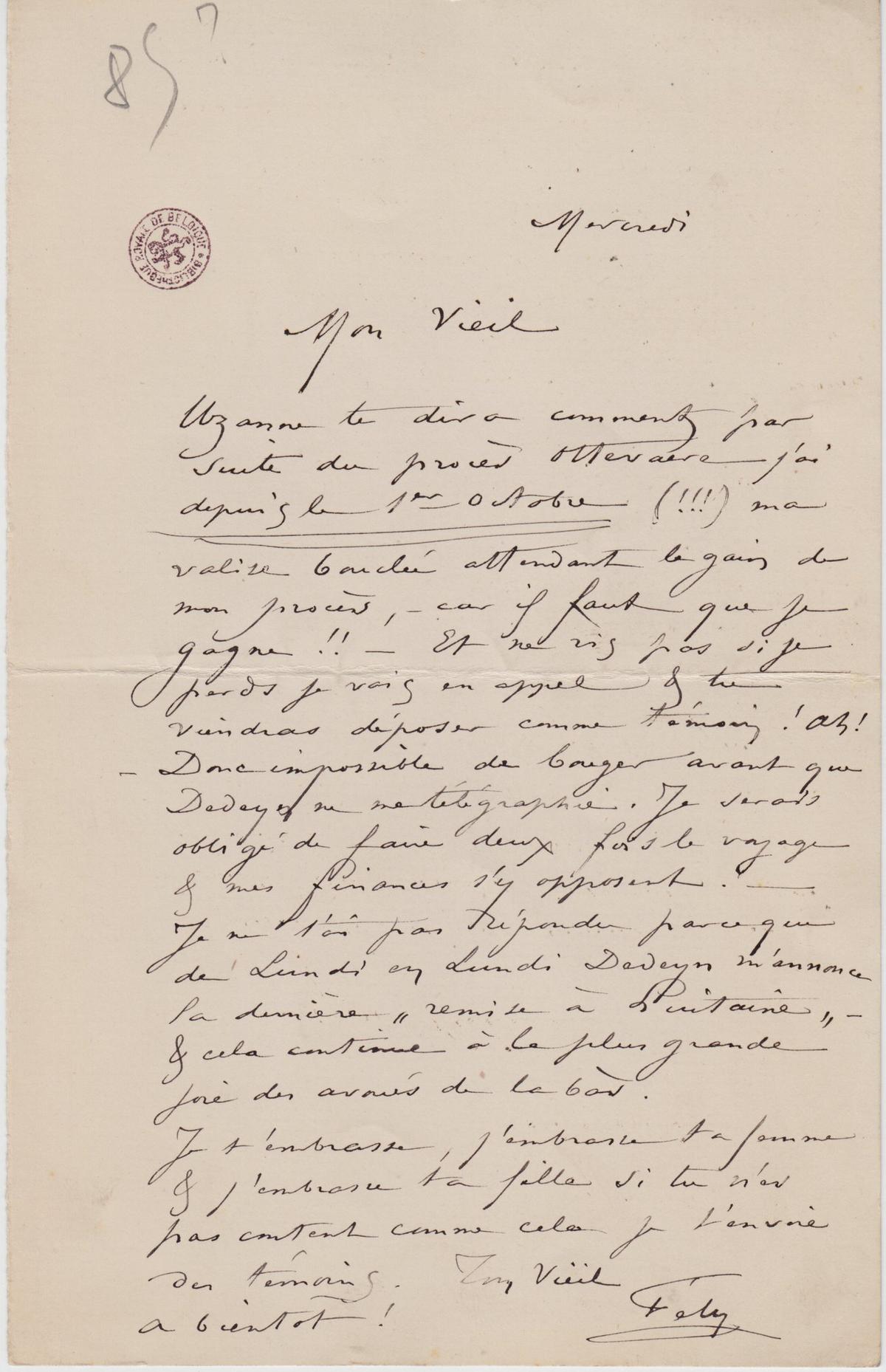 Illustration de la lettre