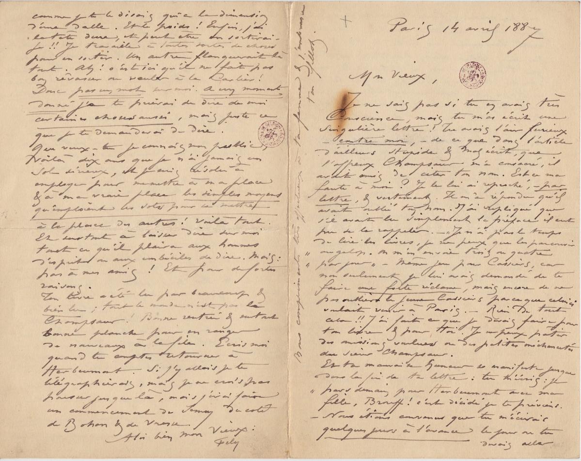 Illustration de la lettre