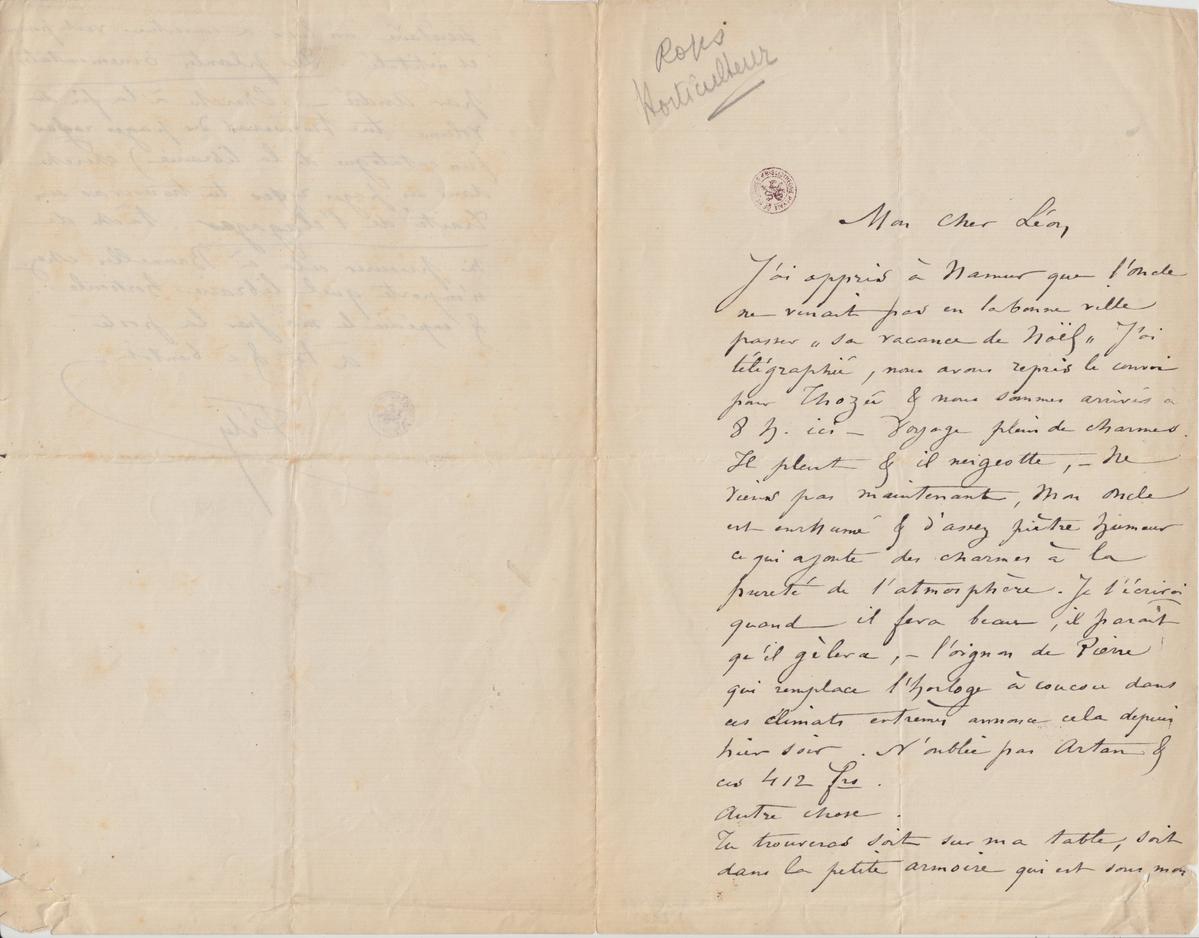 Illustration de la lettre