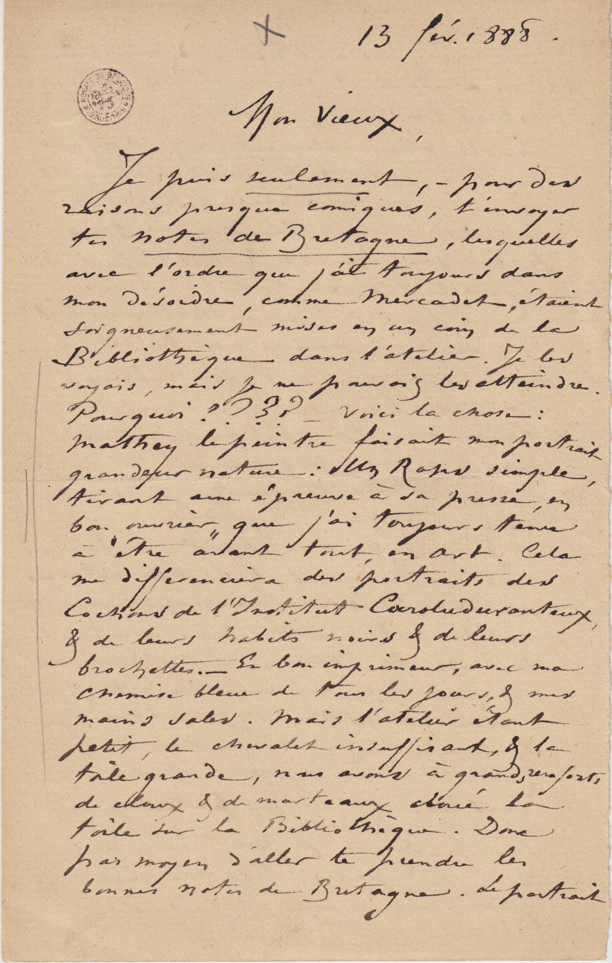 Illustration de la lettre