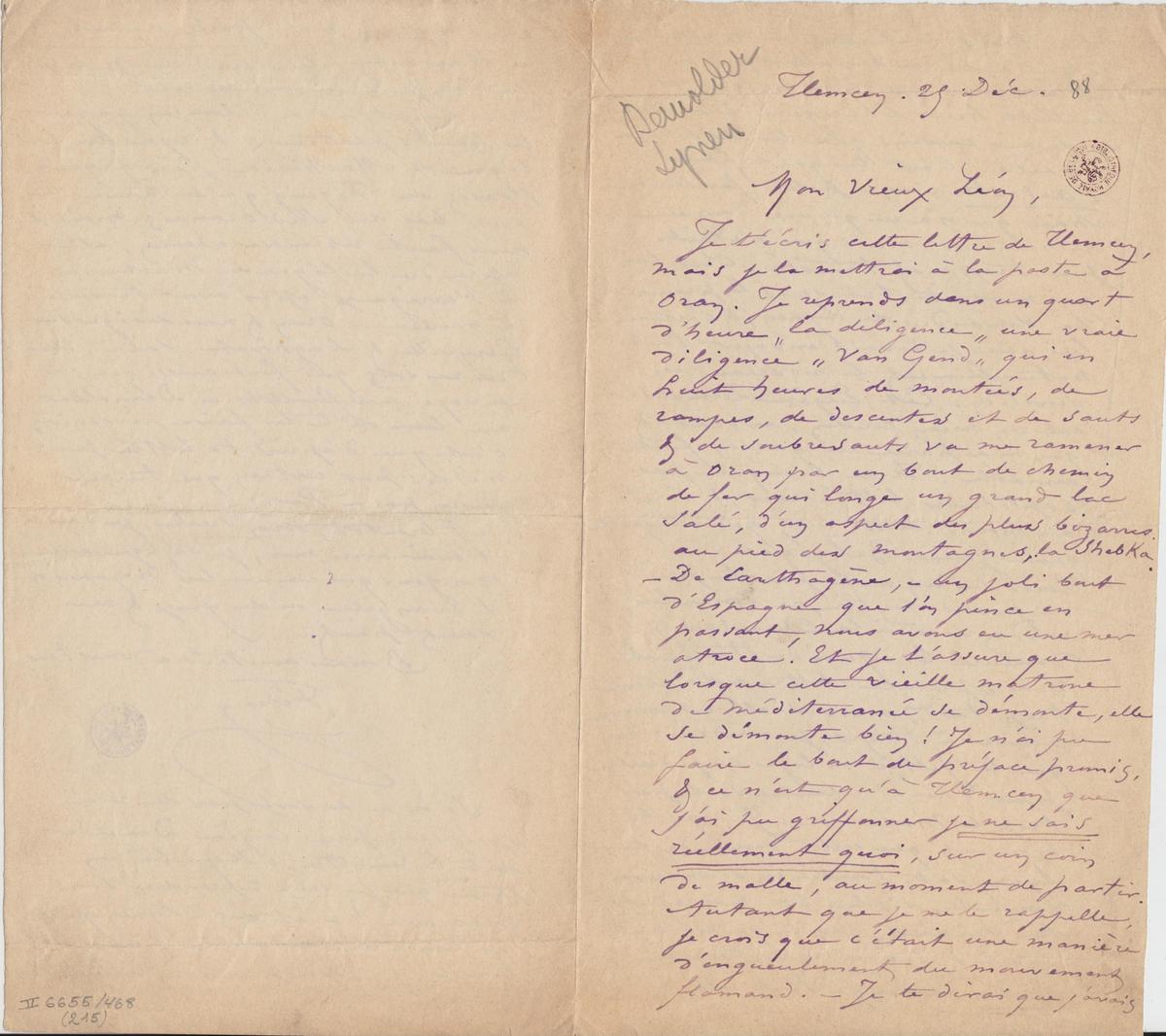 Illustration de la lettre