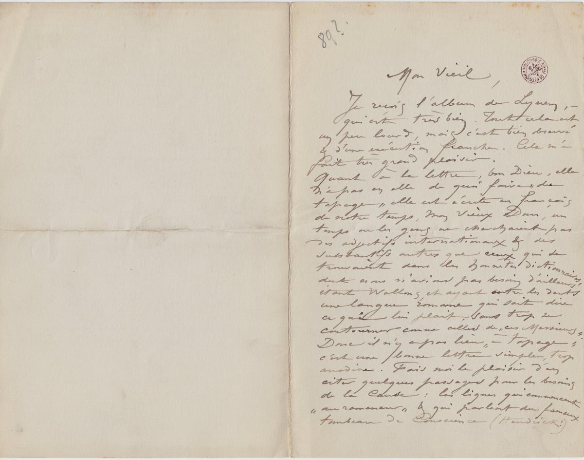 Illustration de la lettre