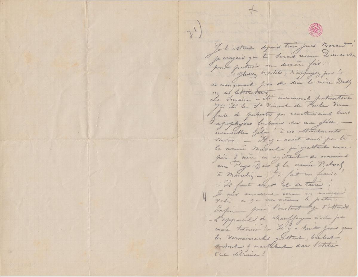 Illustration de la lettre