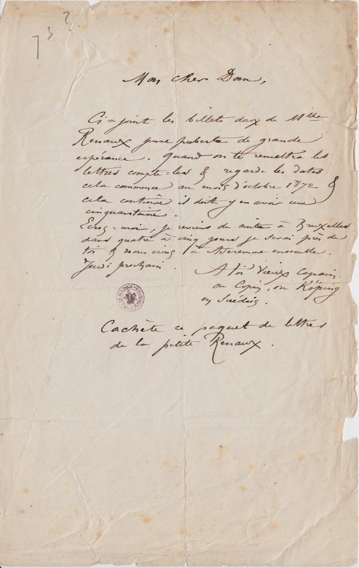 Illustration de la lettre
