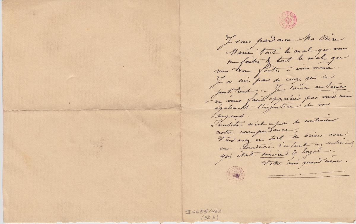 Illustration de la lettre