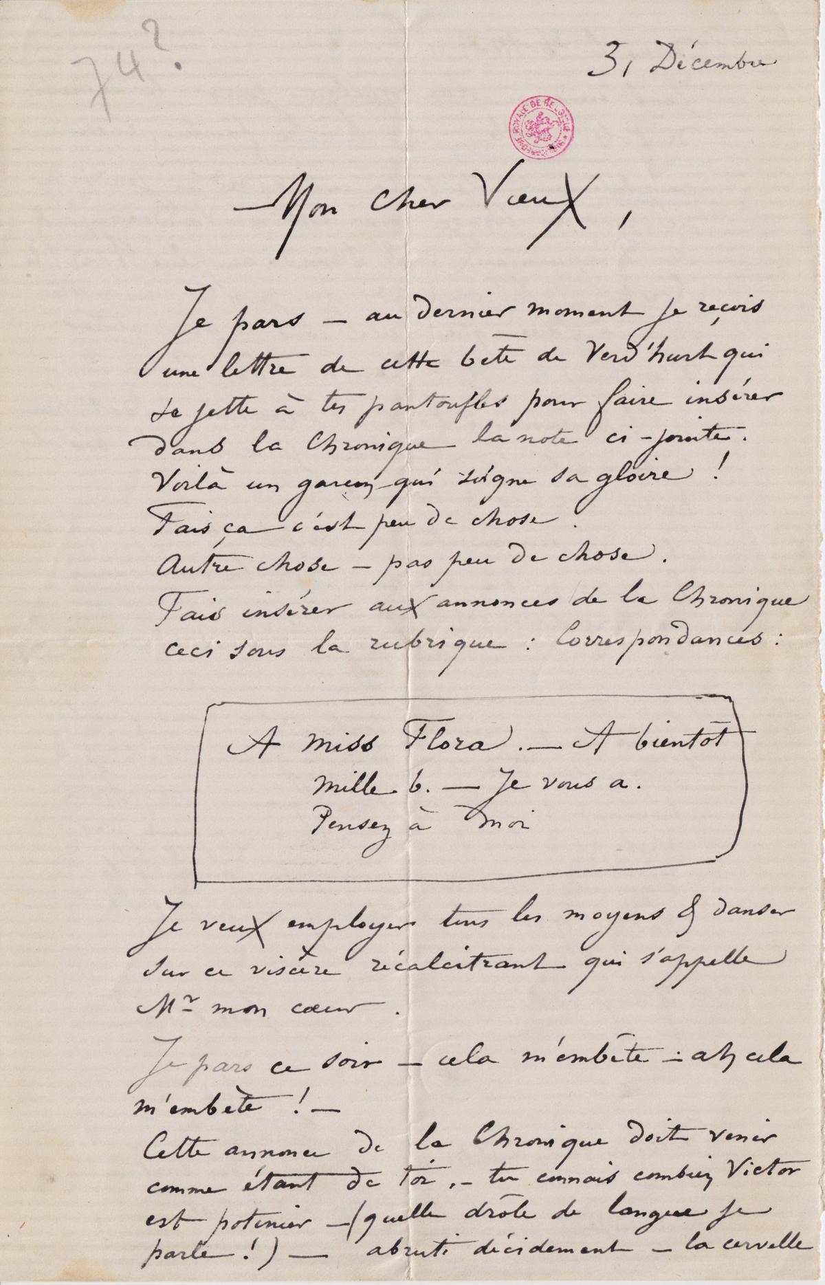 Illustration de la lettre