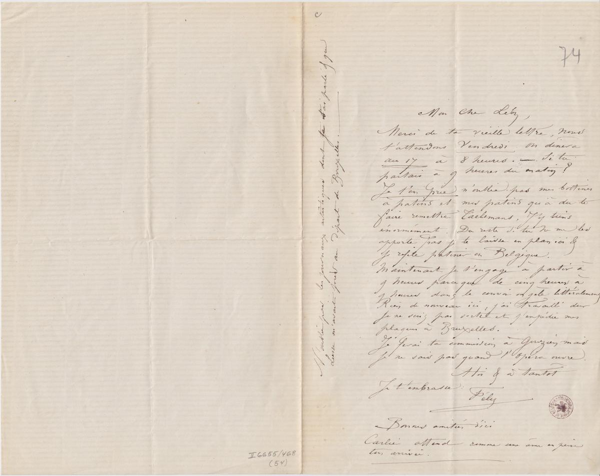 Illustration de la lettre