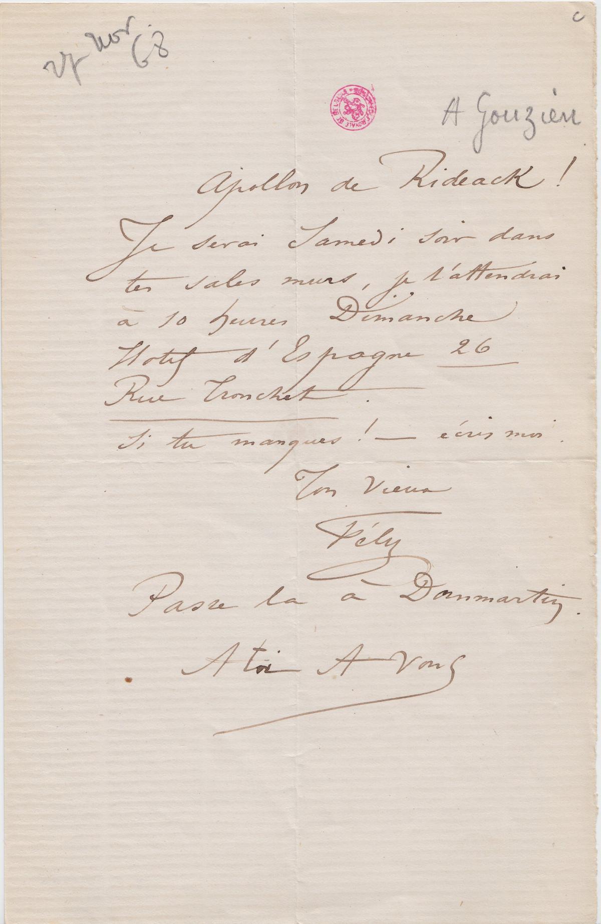 Illustration de la lettre