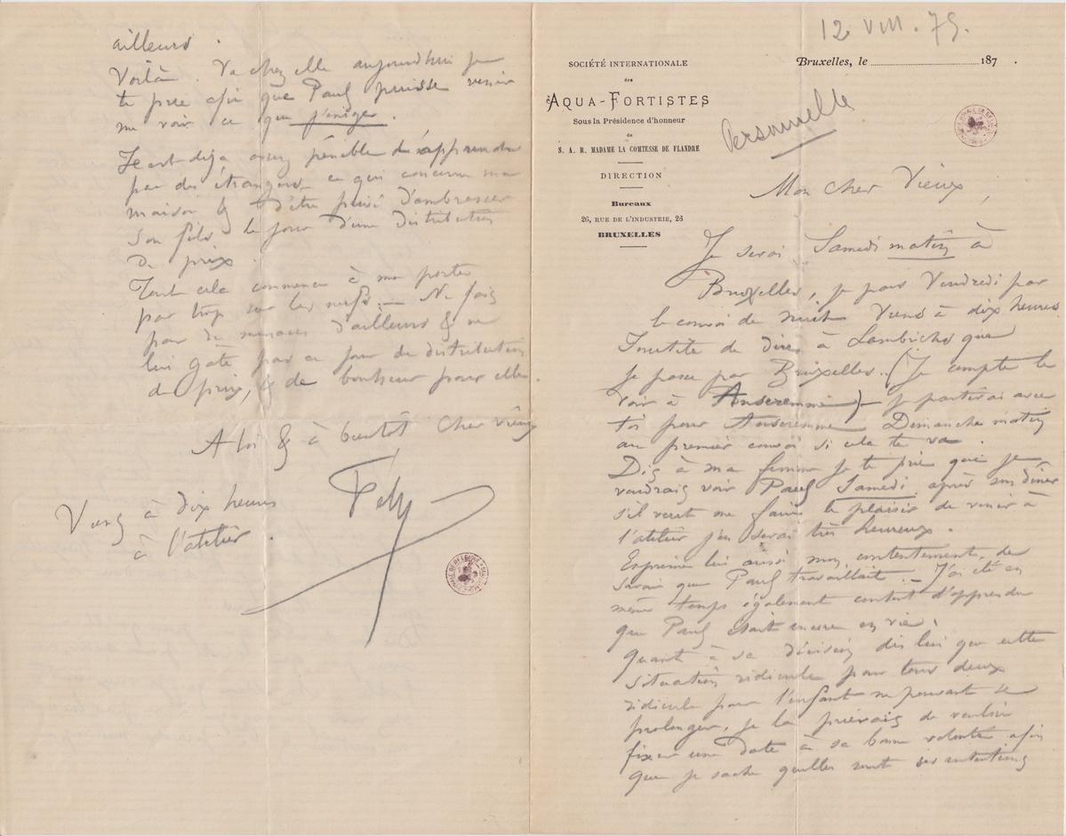 Illustration de la lettre