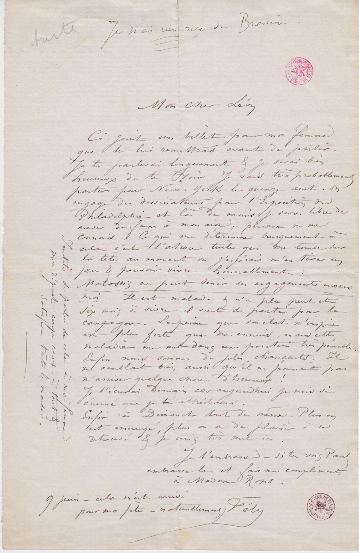 Illustration de la lettre