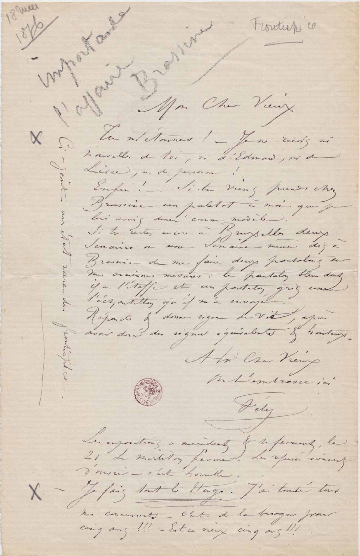 Illustration de la lettre