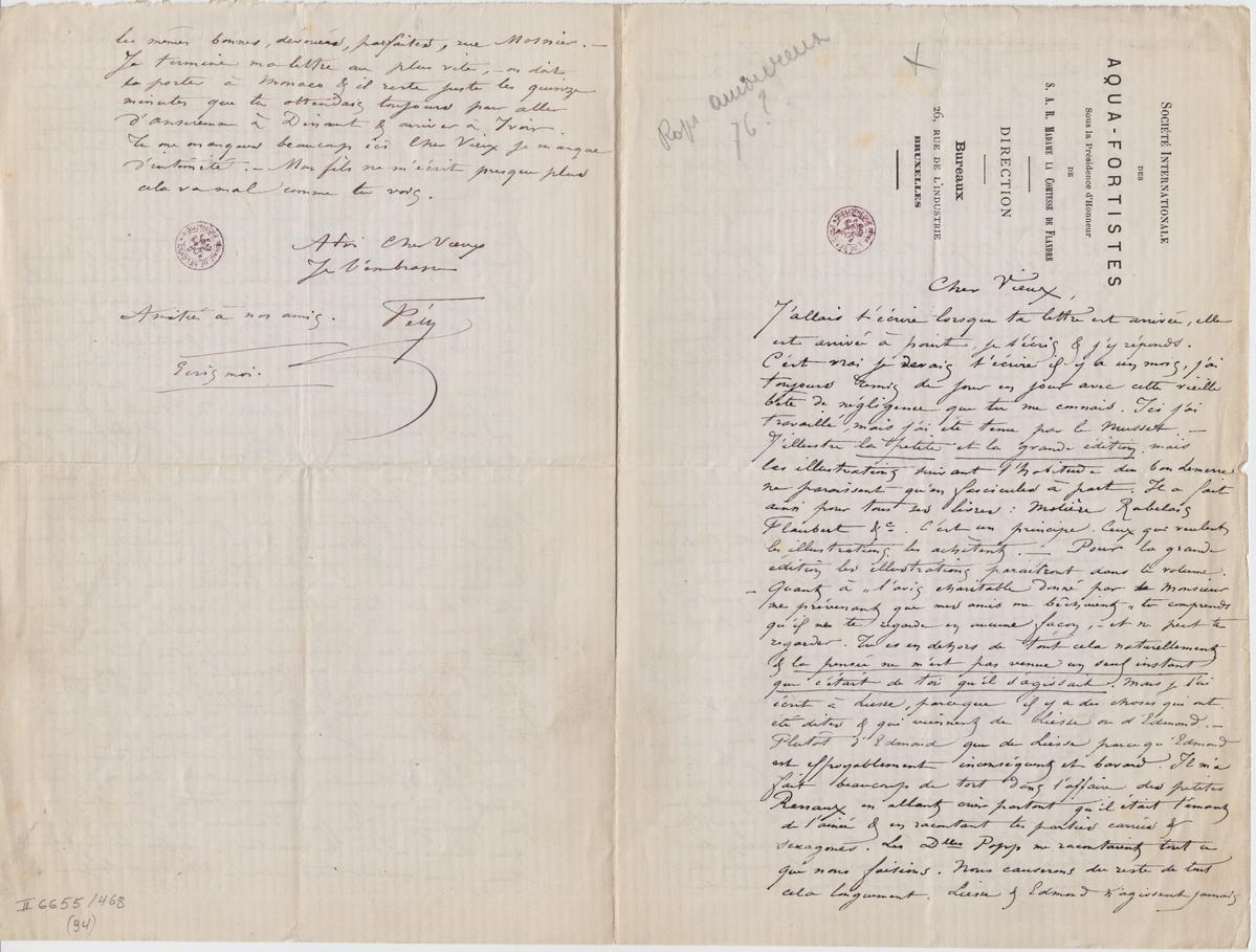 Illustration de la lettre